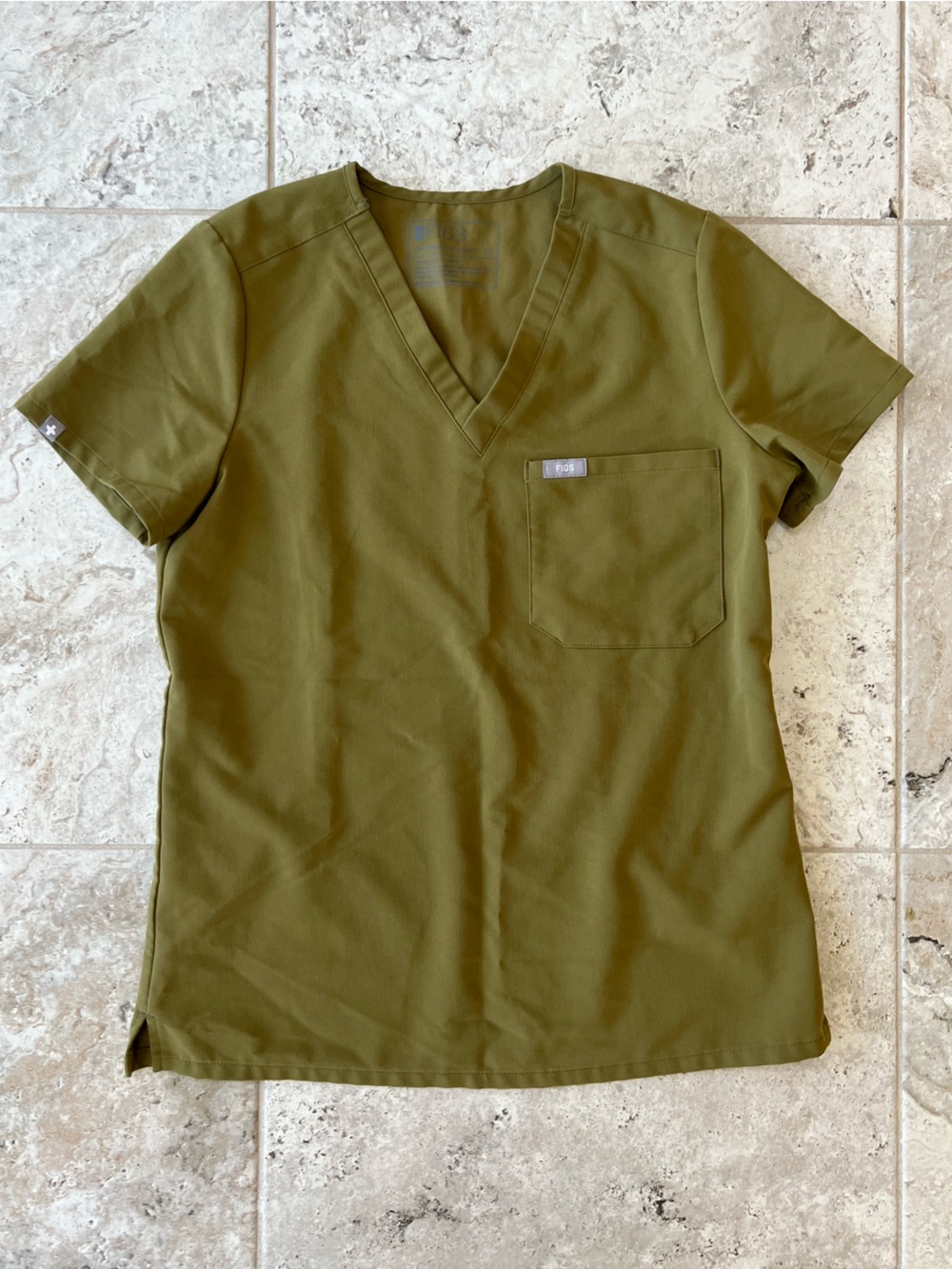 FIGS Catarina One-Pocket Scrub Top Limited Edition Olive Green (PO #2423), XS